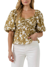 Free The Roses Cecille Blouse In Brown