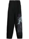 YOHJI YAMAMOTO ILLUSTRATION-STYLE PRINT TROUSERS