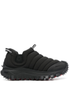 Moncler Trailgrip Après Quilted Shell Slip-on Sneakers In Schwarz