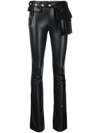 Coperni Explorer Faux Leather Skinny Trousers In Schwarz