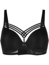 Marlies Dekkers Solid Color Bra With Cut-out Details In Black