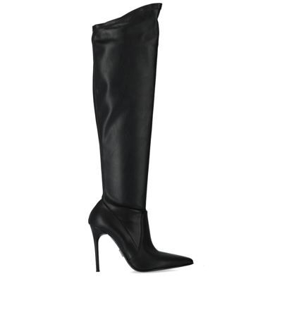 Sergio Levantesi Lupa Black Heeled High Boot