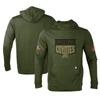 LEVELWEAR LEVELWEAR OLIVE ARIZONA COYOTES THRIVE TRI-BLEND PULLOVER HOODIE