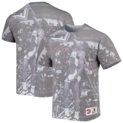 Mitchell & Ness Men's  Spud Webb Gray Atlanta Hawks Above The Rim Sublimated T-shirt