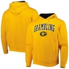 COLOSSEUM COLOSSEUM GOLD GRAMBLING TIGERS ARCH & LOGO 3.0 PULLOVER HOODIE