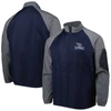 DUNBROOKE DUNBROOKE NAVY TENNESSEE TITANS HURRICANE RAGLAN FULL-ZIP WINDBREAKER JACKET