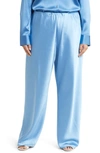 Vince Satin Bias Pants In Blue