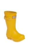 Hunter Kids' Original Rain Boot In Yellow/ Yellow