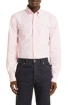 Drake's Oxford Cotton Button-down Shirt In Light Pink