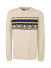 Isabel Marant Neutral Gerald Wool Jacquard Sweater In Ecru