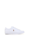 POLO RALPH LAUREN LEATHER SNEAKER WITH LOGO