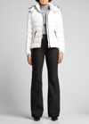 Moncler Bady Padded Zipped Jacket In White