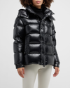 Moncler Extraordinary Forever Maya Quilted Shell Jacket In Black