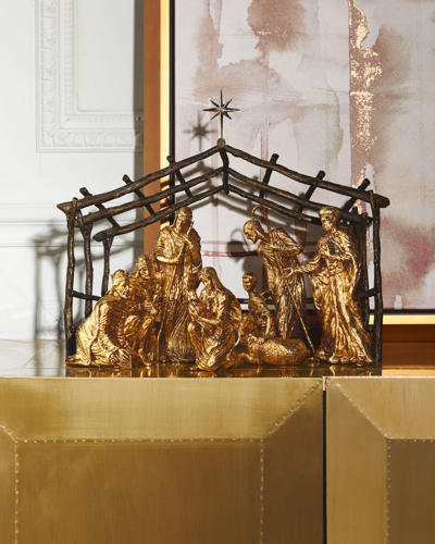Michael Aram Goldtone Nativity Scene