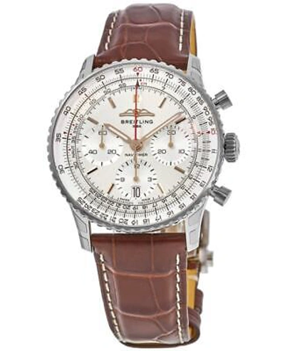 Pre-owned Breitling Navitimer B01 Chronograph 41 Silver Men's Watch Ab0139211g1p1