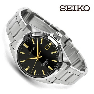Pre-owned Seiko Szsb014 Black Automatic Mechanical Classic Line Men's Watch In Box