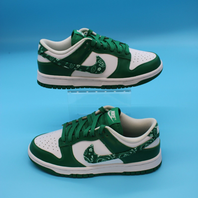 Pre-owned Nike Size 6.5w- Dunk Low Essential Paisley Pack Green White Low Top Sneakers 2022