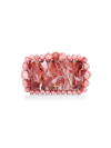 Cult Gaia Eos Marbled Acrylic Clutch In Pink