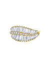 ANITA KO WOMEN'S SIDEWAYS PALM LEAF 18K GOLD & DIAMOND RING