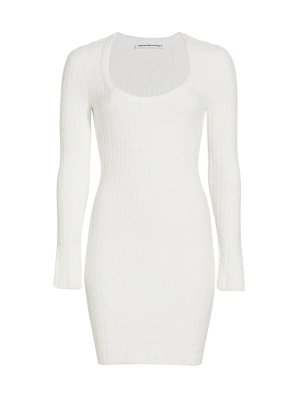 Mini Jupe Alexander Wang - Tricot Câble Noir, Taille S, Occasion Très Bon État