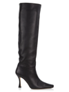 Staud Cami Leather Tall Boots In Black