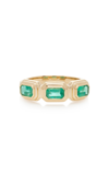 YI COLLECTION BAXTER 18K YELLOW GOLD EMERALD RING