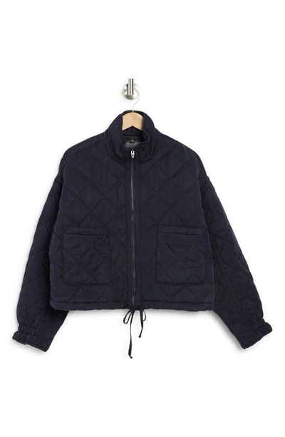 Blanknyc Cropped Quilted Jacket In After Midnight