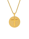 ANTHONY JACOBS MEN'S 18K GOLDPLATED CROSS PENDANT NECKLACE
