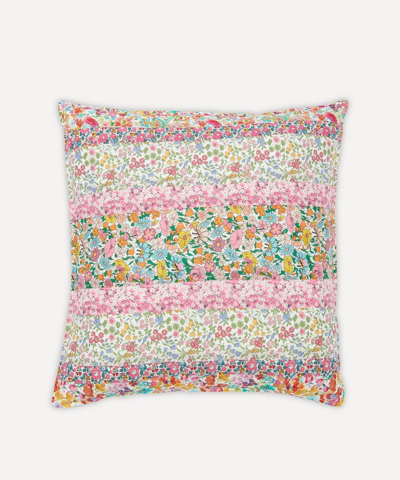 Coco & Wolf Multi-print Square Patchwork Cushion In Multicoloured