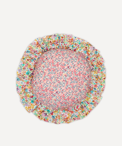 Coco & Wolf Wiltshire And Classic Meadow Ruffle Edge Circle Cushion In Multicoloured