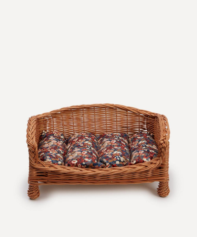 Coco & Wolf Thorpe Rectangle Rattan Dog Bed In Brown