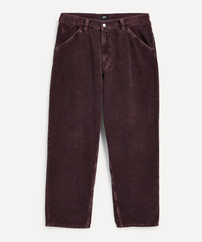 Edwin Sly Cord Trousers In Raisin