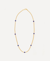 Shop Shyla 22ct Gold-plated Cami Lapis Bead Necklace