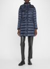 MONCLER HERMINE HOODED PUFFER JACKET
