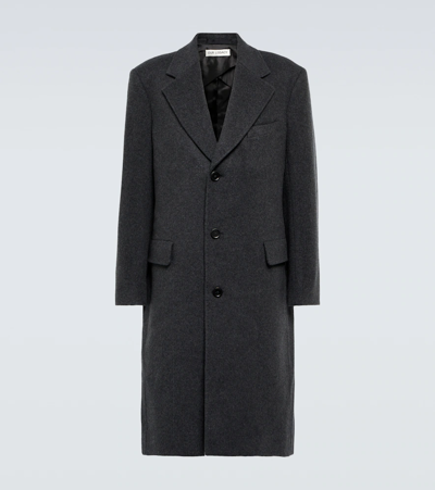 Our Legacy Dolphin Pressed Wool-blend Overcoat In Grey