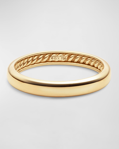 David Yurman Men's Streamline Thin 18k-gold Band Ring