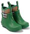 BURBERRY VINTAGE CHECK RUBBER BOOTS