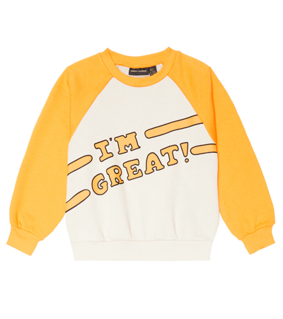 Mini Rodini Kids' Printed Cotton Jersey Sweatshirt In Orange
