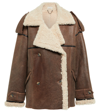 THE MANNEI JORDAN LEATHER AND SHEARLING JACKET