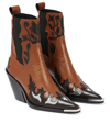 RABANNE LEATHER COWBOY BOOTS