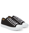 Acne Studios Low-top Canvas Sneakers In Black/off White