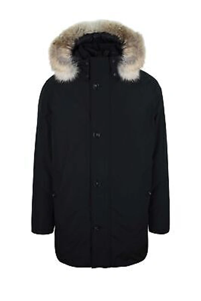 Pre-owned Woolrich South Bay Parka Blk Mens Coat W2.ap309