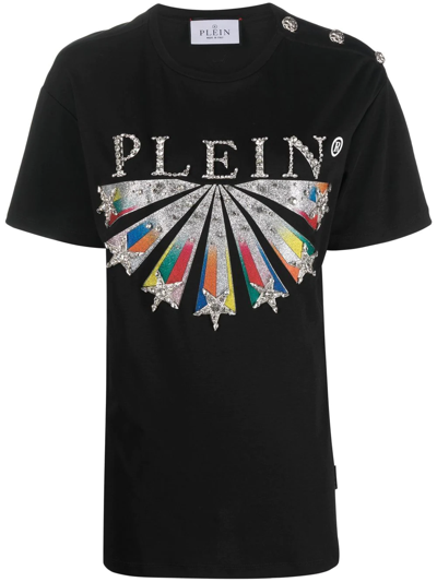 Philipp Plein Logo-print Short-sleeve T-shirt In Black