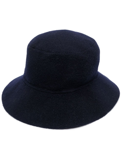 P.a.r.o.s.h. Wide-brim Wool Hat In Blau