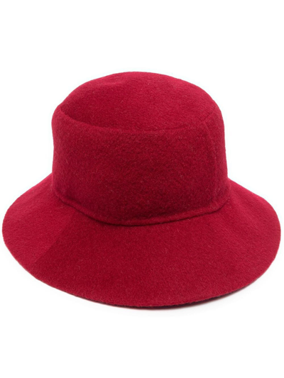 P.a.r.o.s.h. Wool Wide-brim Hat In Rot
