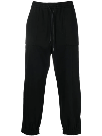 Juunj Drawstring-waist Track Pants In Black
