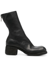 GUIDI REAR-ZIP HORSE LEATHER BOOTS