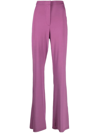 REMAIN SPLIT-CUFF HIGH-WAISTED FLARED TROUSERS