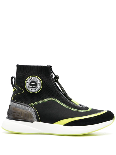Karl Lagerfeld Rue St-guillaume Logo Ankle Boots In Schwarz
