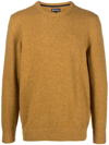 Barbour Fine-knit Ribbed-trim Jumper In Gelb